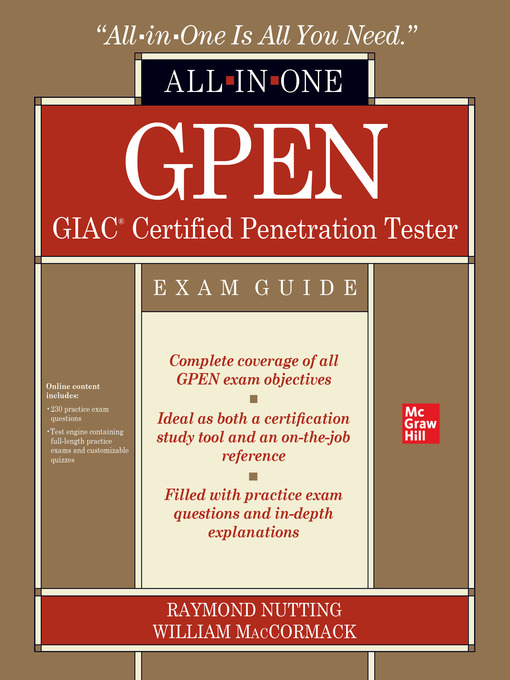 Title details for GPEN GIAC Certified Penetration Tester All-in-One Exam Guide by Raymond Nutting - Available